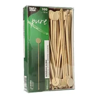 Papstar Einweg-Cocktailrührer COIN PURE 100 Stück Braun - Produkttyp: Einweg-Cocktailrührer - Materialtyp: Holz - Material: Holz - Detailfarbe: Braun - Länge: 18 cm