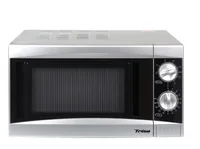 Trisa Mikrowelle Plus Silber - Mikrowellenleistung: 700 W - Fassungsvermögen: 17 l - Grillfunktion: Ja - Backofenfunktion: Nein - Steamfunktion: Nein - Breite: 45.5 cm