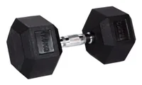 Fitcom Hex Dumbbell 17.5 kg - Hantelart: Kurzhantel - Gewicht Total: 17.5 kg - Material: Gummi - Sportart: Fitness