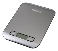 FURBER Küchenwaage USB Silber - Bedienungsart: Tasten - Messschritte: 1 g - Tara-Zuwiegefunktion: Ja - Detailfarbe: Silber - Gewicht Max.: 5 kg - Material: Edelstahl