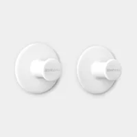 Brabantia Handtuchhalter ReNew 2 Stück, Weiss - Befestigung: Kleben - Verschraubt - Material: Kunststoff - Farbe: Weiss