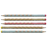 STABILO Bleistift EASYgraph S Metallic Linkshänder, Silber - Strichstärke: 2.2 mm - Härtegrad: HB - Set: Nein - Bleistiftart: Bleistift - Anwender: Kinder - Ergnonomisch Schreiben: Nein