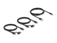 Delock USB-Switch 4x Gerät und 2x Host 5 Gbps - Anzahl Eingänge: 2 × - Steckertyp Seite A: USB-C Buchse - Anzahl Ausgänge: 4 × - Steckertyp Seite B: USB-A Buchse - Material: Kunststoff - Bedienungsart: Tasten