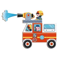 Janod Beschäftigungsspielzeug Magnetbuch Feuerwehr - Altersempfehlung ab: 3 Jahren - Material: Karton - Eigenschaften: Keine Eigenschaft - Zertifikate: Keine Zertifizierung - Detailfarbe: Mehrfarbig - Blau