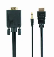 Gembird A-HDMI-VGA-03-6 video cable adapter 1.8 m HDMI Type A (Standard) VGA (D-Sub) + 3.5mm Black