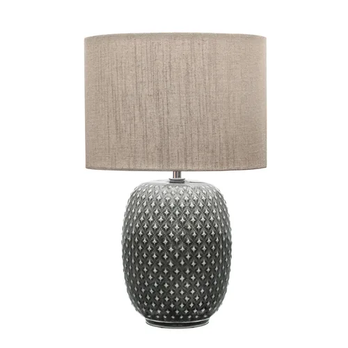Pauleen Tischleuchte Pretty Classy 1x E27 Dunklelgrau/Beige - Betriebsart: Netzbetrieb - Lampensockel: E27 - Smart Home: Nicht kompatibel - Zusätzliche Ausstattung: Keine - Anwendungsbereich: Indoor - Gesamtleistung: 60 W