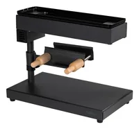 FURBER Raclette-Gerät Melty Schwarz - Kippfunktion: Ja - Anzahl Käsehälften: 1 - Käseform: Halbrund