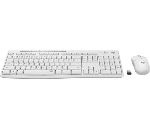 Logitech MK295 Silent Set - Tastatur und Maus - kabellos DE - grauweiß