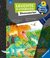 Ravensburger Kinder-Sachbuch WWW Leuchte und entdecke: Dinosaurier - Sprache: Deutsch - Altersempfehlung ab: 4 Jahren - Einband: Spiralbindung - Anzahl Seiten: 16 - Thema: Wieso? Weshalb? Warum? - Altersgruppe: Kleinkinder