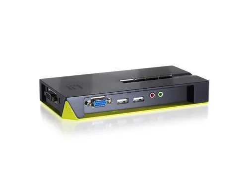 LevelOne KVM-Switch 4 PC VGA+USB+Audio