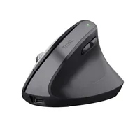 Trust Ergonomische Maus Bayo+ - Maus-Typ: Ergonomisch - Maus Features: Programmierbare DPI-Einstellung - Vertikales Design - Daumentaste - Silent-Tasten - Gelenkschonend - Scrollrad - Bedienungsseite: Rechtshänder - Detailfarbe: Schwarz - Verbindungsart: 