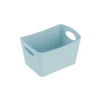 Koziol Aufbewahrungskorb Boxxx S, Blau, 1 l - Materialtyp: Biokunststoff - Material: Recycling Kunststoff - Produkttyp: Aufbewahrungsbox - Detailfarbe: Blau