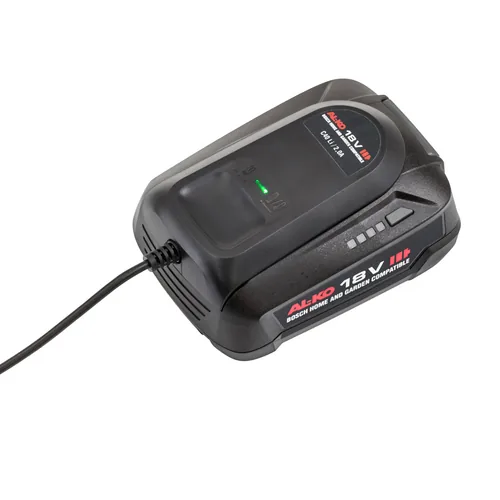 AL-KO Ladegerät C40 LI 18 V 2.0 A - Akkusystem: Bosch 18 V POWER FOR ALL - Zubehörtyp: Ladegerät - Akkukapazität: 2 Ah - Spannung: 18 V - Kapazität Wattstunden: 0 Wh - Akkutyp: Lithium-Ion (Li-Ion)