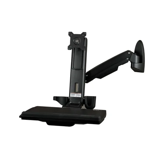 STARTECH.COM Wandmontage Sitz-/ Steh Workstation - 1 Monitor bis zu 60,96cm 24Zoll - VESA - Hhenverstellbarer Ergonomischer
