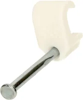Max Hauri Nagelbriden Set 3-5 mm weiss für Flachkabel 100 Stück - Produkttyp: Bride