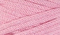Glorex Wolle Makramee Cord gewebt 63 m x 3 mm, 250g, Rosa - Packungsgrösse: 1 Stück - Länge: 63 m - Material: Wolle - Detailfarbe: Rosa - Waschbar bei: 40 °C - Nadelstärke: 7 mm - 5 mm
