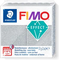 Fimo Modelliermasse Soft Glitter Silber - Packungsgrösse: 57 g - Set: Nein - Anwender: Hobbyanwender - Erwachsene - Detailfarbe: Glitzer - Silber - Modelliermasse Art: Modelliermasse - Trocknung: Ofenhärtend