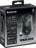 Defender GM-709L Warlock 52709 Wireless mouse for gamers with RGB backlighting