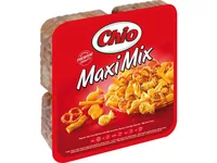 Chio Chips Maxi Mix 250 g - Produkttyp: Mischungen - Nährwertangabe pro: 100 g - Energiegehalt (in kj): 1901 KJ - Energiegehalt (in kcal): 453 Kcal - Fett: 19 g - Gesättigte Fettsäuren: 5.2 g