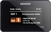 Noxon Radio-Tuner A 130 Schwarz - Radio Tuner: DAB+ - FM - Internetradio - Detailfarbe: Schwarz - Gewicht: 0.21 kg - Bluetooth: Ja - Audio-Ausstattung: App - Display - Fernbedienung - Schlummerfunktion - Sleep-Timer - Weckfunktion - Audio-Verstärker: Nein