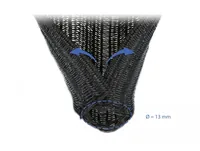 Delock Kabelschlauch 5mx13mm selbstschliessend Schwarz - Detailfarbe: Schwarz - Breite: 13 mm - Länge: 5 m - Produkttyp: Kabelschlauch - Ausstattung Kabelmanagement: Zuschneidbar - Verpackungseinheit: 1 Stück