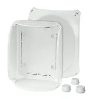 Hensel Abzweigdose IP66 255x205x112 - Montage: Aufputz - E-Nr.: 152240303 - Typ: Abzweigdose - Anzahl Einführungen: 10 × - Einführung Typ: Ausbrechbar - Breite: 205 mm