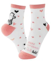 Sheepworld Socken Nicht vergessen Grösse 36 - 40 - Produkttyp Geschenke: Socken - Empfänger Geschenke: Für Kinder - Für Männer - Für Frauen - Anlass: Weihnachten - Geburtstag - Freundschaft - Fun - Muttertag - Vatertag