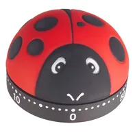 TFA Dostmann Küchentimer Marienkäfer Rot/Schwarz - Materialtyp: Kunststoff - Funktionen: Alarm - Countdowntimer - Material: Kunststoff - Detailfarbe: Rot - Schwarz - Displaytyp: Kein Display