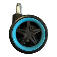 LC-Power Rollen LC-CASTERS-DRIFT 5er Set Hellblau - Detailfarbe: Hellblau