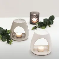 balthasar Duftlampe Hellgrau, 13 x 12.5 cm - Volumen: 0 ml - Duft: Kein - Set: Nein - Detailmaterial: Keramik - Grundmaterial: Keramik