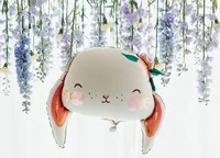 Partydeco Folienballon Kaninchen 65 x 55 cm, Mehrfarbig - Packungsgrösse: 1 Stück - Grösse: 65 x 55 cm - Motiv: Hase - Produkttyp: Folienballon - Material: Folie - Detailfarbe: Mehrfarbig