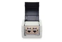 DIGITUS Anschlussdosen-Set, 2xKeystone Module, IP44, Deckel