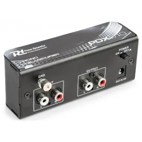 Power Dynamics Vorverstärker PDX010 - Audioausgänge: Cinch - Audioeingänge: Phono - Detailfarbe: Schwarz
