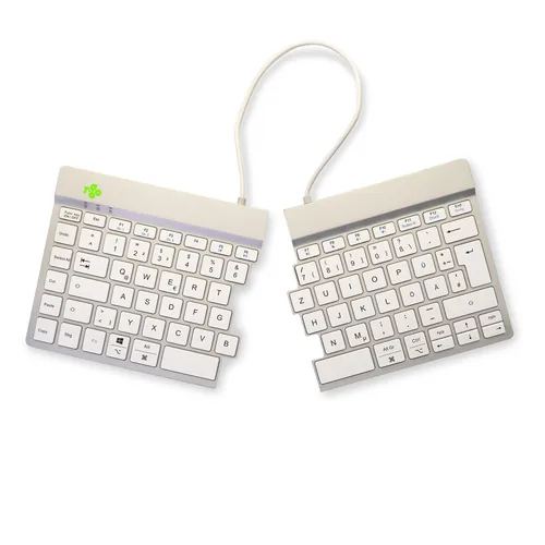 R-Go Tastatur Split Break DE-Layout kabellos weiß
