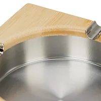 Relaxdays Bamboo Ashtray Square