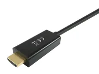 Equip DisplayPort->HDMI 4K 30Hz StSt 2.00m sw Polybeutel