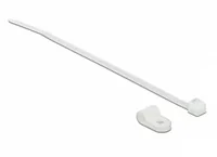 Delock Befestigungsschelle 4,8 mm mit Kabelbinder L 150 x B 2,5 mm weiß
