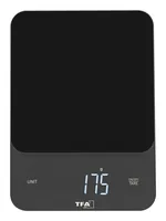 TFA Dostmann Küchenwaage Brownie Schwarz - Bedienungsart: Elektronisch - Messschritte: 1 g - Tara-Zuwiegefunktion: Ja - Detailfarbe: Schwarz - Gewicht Max.: 5 kg - Material: Kunststoff