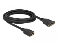 Delock Verlängerungskabel DisplayPort - DisplayPort, 3 m - Kabeltyp: Verlängerungskabel - Videoanschluss Seite A: DisplayPort - Videoanschluss Seite B: DisplayPort - Detailfarbe: Schwarz - Kabellänge: 3 m - Display Port Standard: 1.2