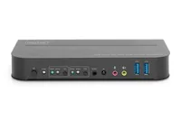 DIGITUS KVM-Switch, 2-Port, HDMI 4K, Metallgehäuse