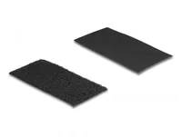 Delock Klettrechtecke Schwarz 0.1 m x 50 mm, 10 Stück - Breite: 50 mm - Länge: 0.1 m - Ausstattung Kabelmanagement: Wiederverwendbar - Zuschneidbar - Haftend - Produkttyp: Klettband - Verpackungseinheit: 10 Stück - Material: Nylon