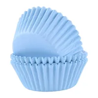 PME Cupcake Backform Hellblau, 60 Stück - Materialtyp: Papier - Material: Papier - Zertifikate: Keine Zertifizierung - Motiv: Ohne Motiv - Backform Typ: Muffin-Backform - Eigenschaften: Keine Eigenschaft