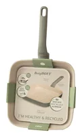 BergHOFF Grillpfanne Leo Balance Moonmist 24 cm - Material: Recycling Aluminium - Pfannentyp: Grillpfanne - Kompatible Kochfelder: Induktion - Elektro - Antihaftbeschichtung: Ja - Detailfarbe: Grau - Set: Nein