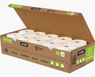 Exacompta Thermo-Papierrolle 80 x 72 mm, 10 Stück - Drucktechnik: Thermodirektdruck - Zubehörtyp: Papierrollen