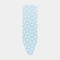 Brabantia Bügelbrettbezug B 124 x 38 cm, Blau/Weiss - Bügelbrettbezug: Baumwolle (CO) - Zubehörtyp: Bügelbrettbezug - Detailfarbe: Blau - Weiss - Breite max.: 52 cm - Material: Baumwolle - Länge max.: 135 cm