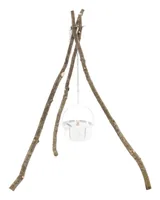 Robens Bushcraft DIY-Dreibeinstativ - Zusatzausstattung: Keine - Typ: 3-Bein - Höhe: 9.9 cm - Durchmesser: 2.8 cm - Material: Edelstahl