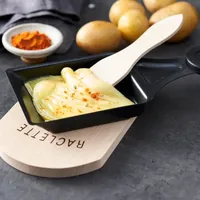 Kisag Raclette-Spachtel 6 Stück, Braun - Materialtyp: Holz - Material: Holz - Detailfarbe: Braun