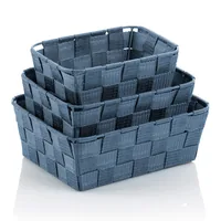 Kela Bad-Utensilienhalter Alvaro 3-teilig, Blau - Befestigung: Keine - Detailfarbe: Blau - Wandmontage: Nein - Utensilienhalter Typ: Bad Utensilienhalter - Detailmaterial: Polypropylen (PP) - Grundmaterial: Kunststoff
