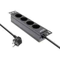 InLine 16420J protection surtension Noir 4 sortie(s) CA 2 m