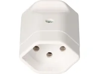 Max Hauri Montagekupplung T13, Weiss - Detailfarbe: Weiss - Stromanschluss Seite A: T13 - Schalter: Nein - Stromanschluss Seite B: Schraubklemme - Typ: Montagekupplung